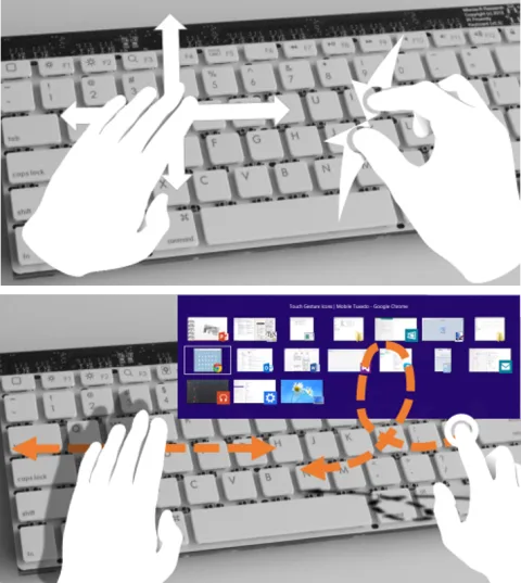 Type--Hover--Swipe in 96 Bytes: A Motion Sensing Mechanical Keyboard